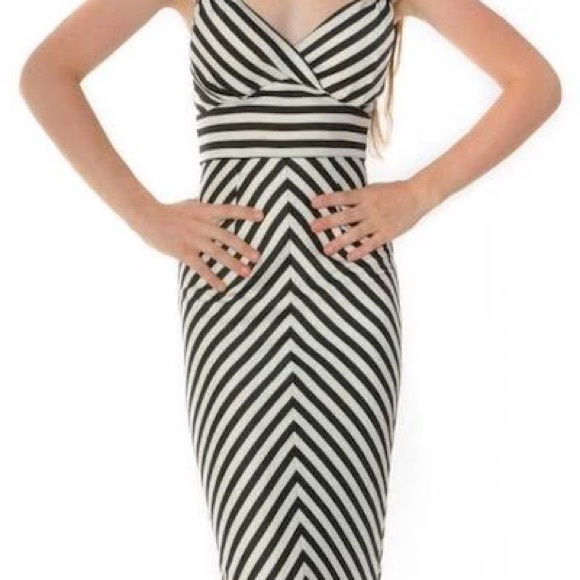 Stop Staring Vintage Barbie Style Stripe Dress Sz. L - Picture 5 of 5